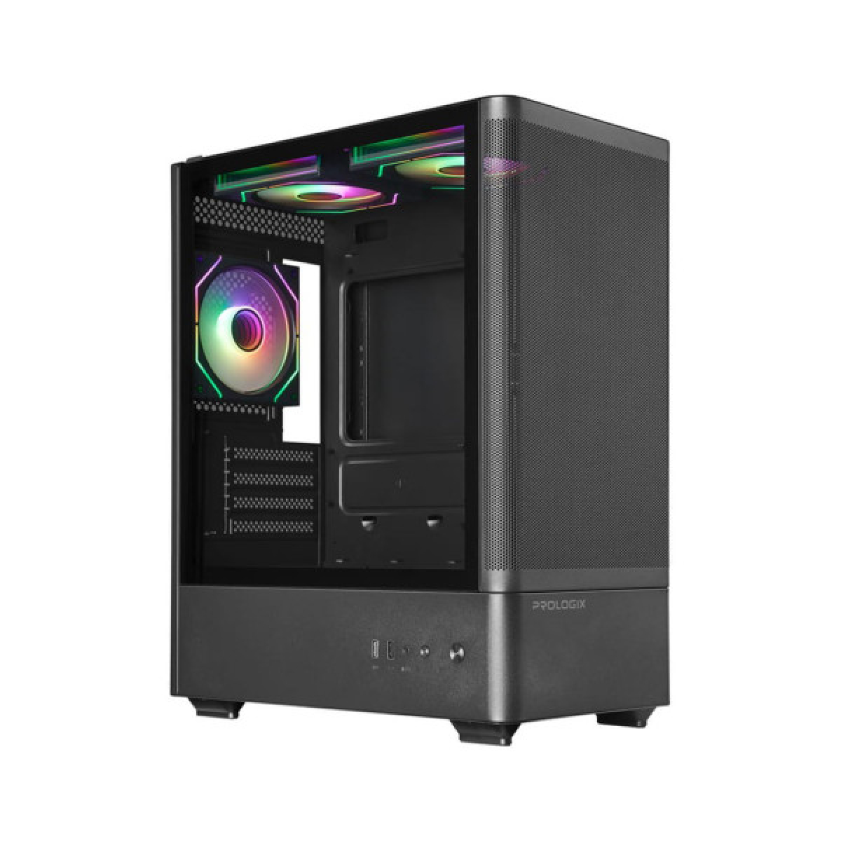 Корпус Prologix Lumi GM-01MAB Mesh Black - Фото 2