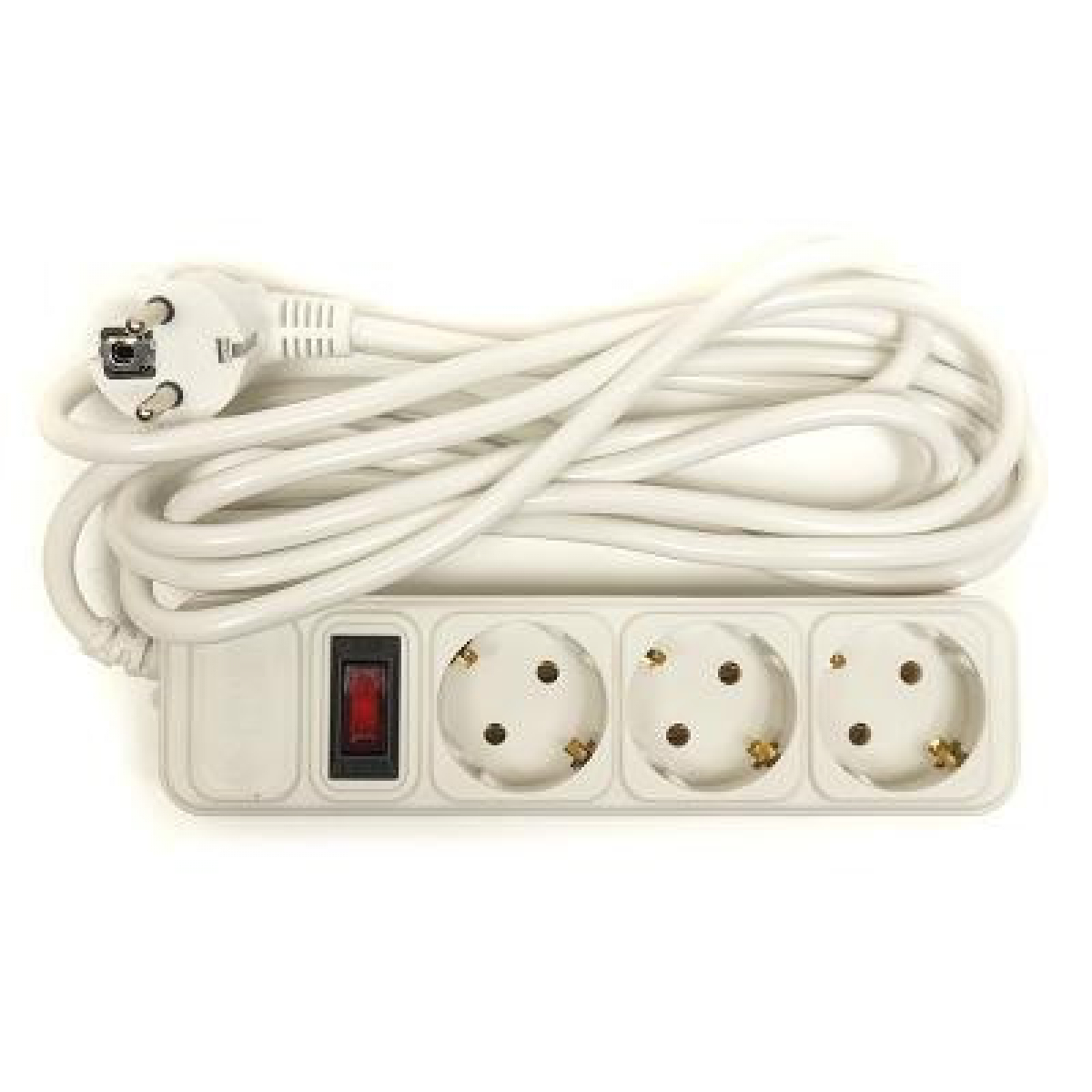 Сетевой фильтр питания PowerPlant 3 м, 3 розетки, евростандарт (JY-1054/3) (PPSA10M30S3) - Фото 1