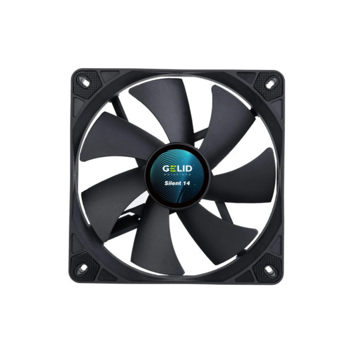 Кулер для корпуса Gelid Solutions Silent 14 Black 140 mm (FN-PX14-11) - Фото 1