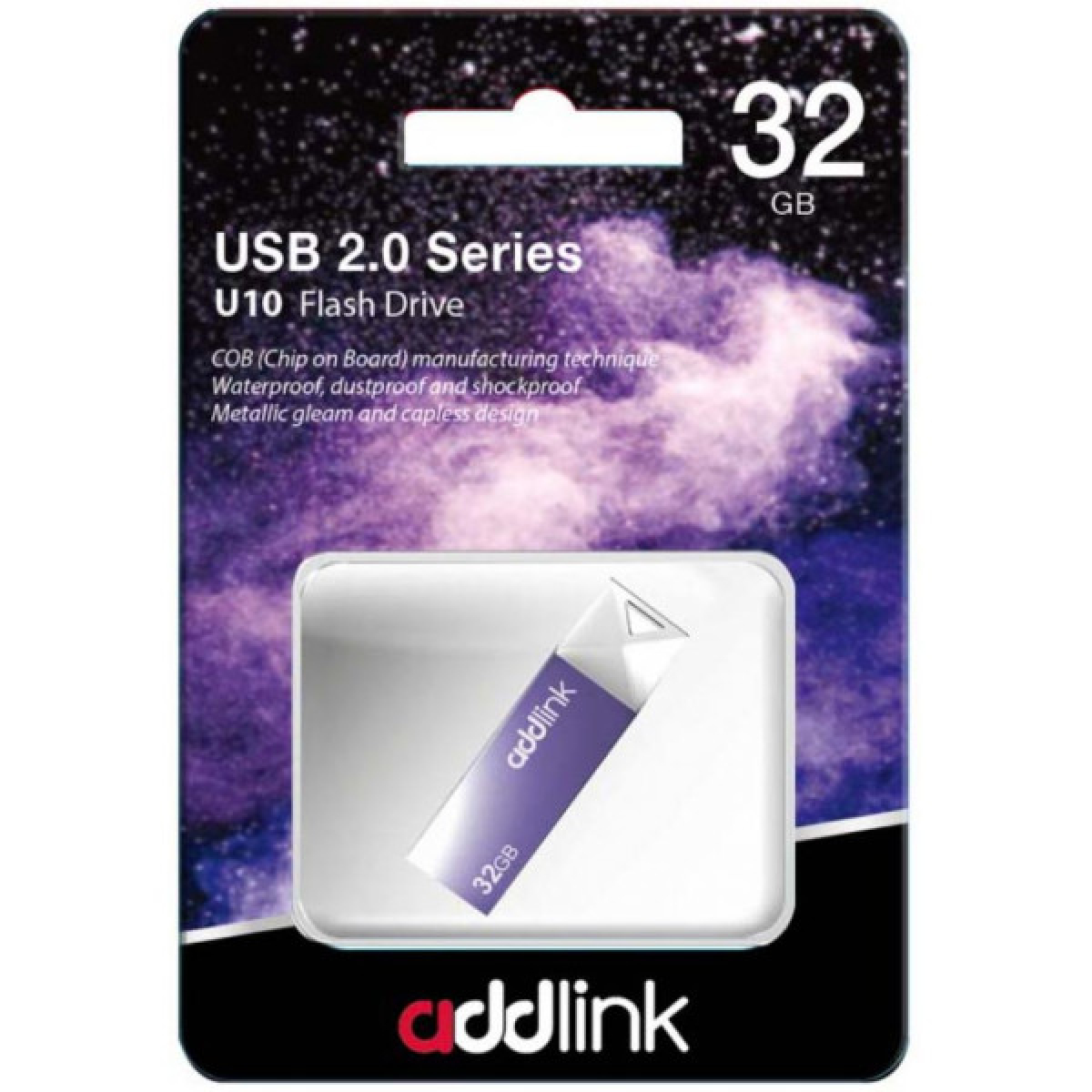USB флеш накопичувач AddLink 32GB U10 Ultra violet USB 2.0 (ad32GBU10V2) - Фото 2