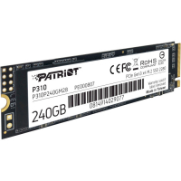 Накопитель SSD Patriot P310, 240Gb PCI-E 3.0x4, M.2, 2280, 1700/1000 МБ/с (P310P240GM28) 