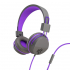 Навушники Jlab JBuddies Studio Kids Wired Graphite/Violet (IEUHJKSTUDIORGRYPRP6) - Фото 1