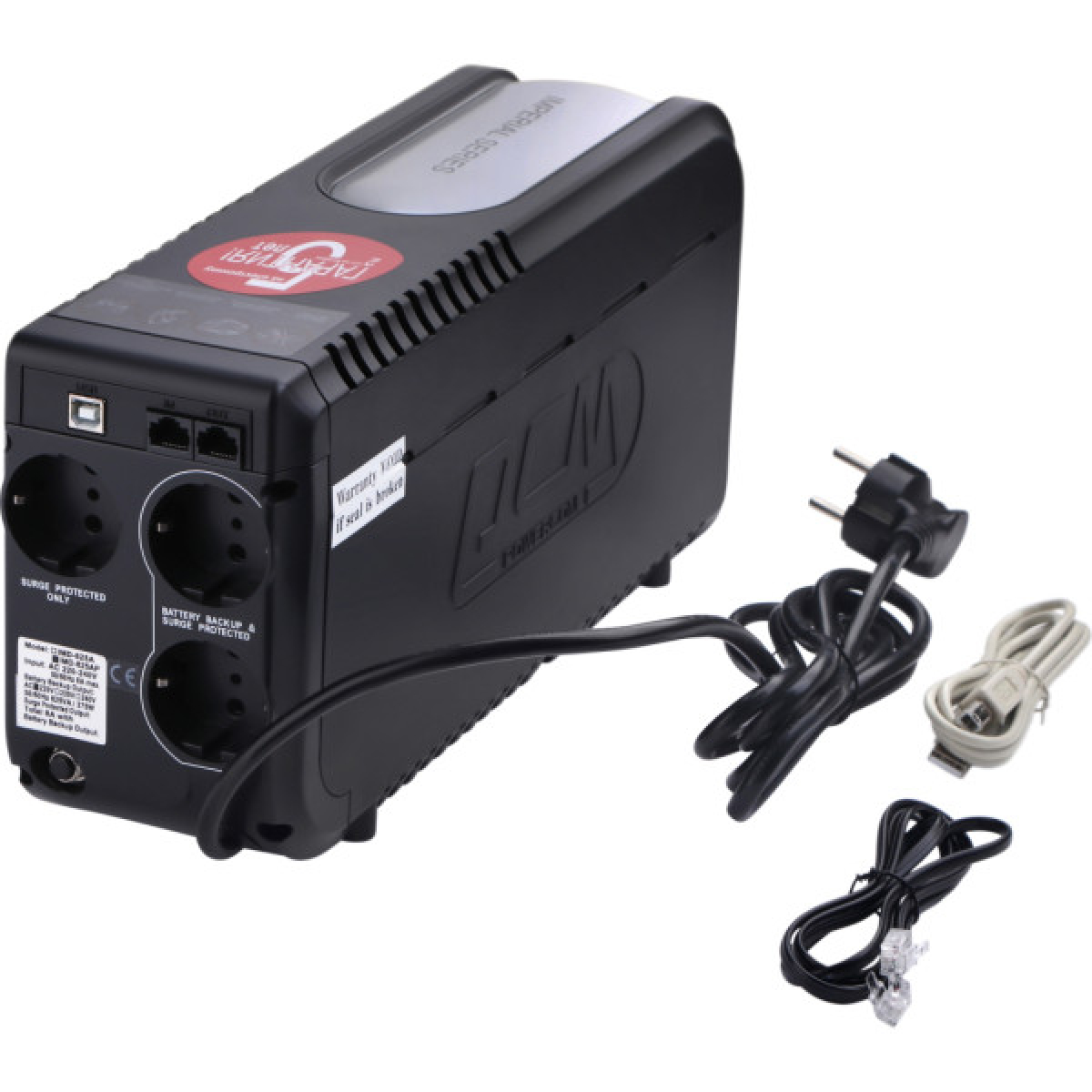 Пристрій безперебійного живлення Powercom IMD-825 AP Schuko - Фото 2