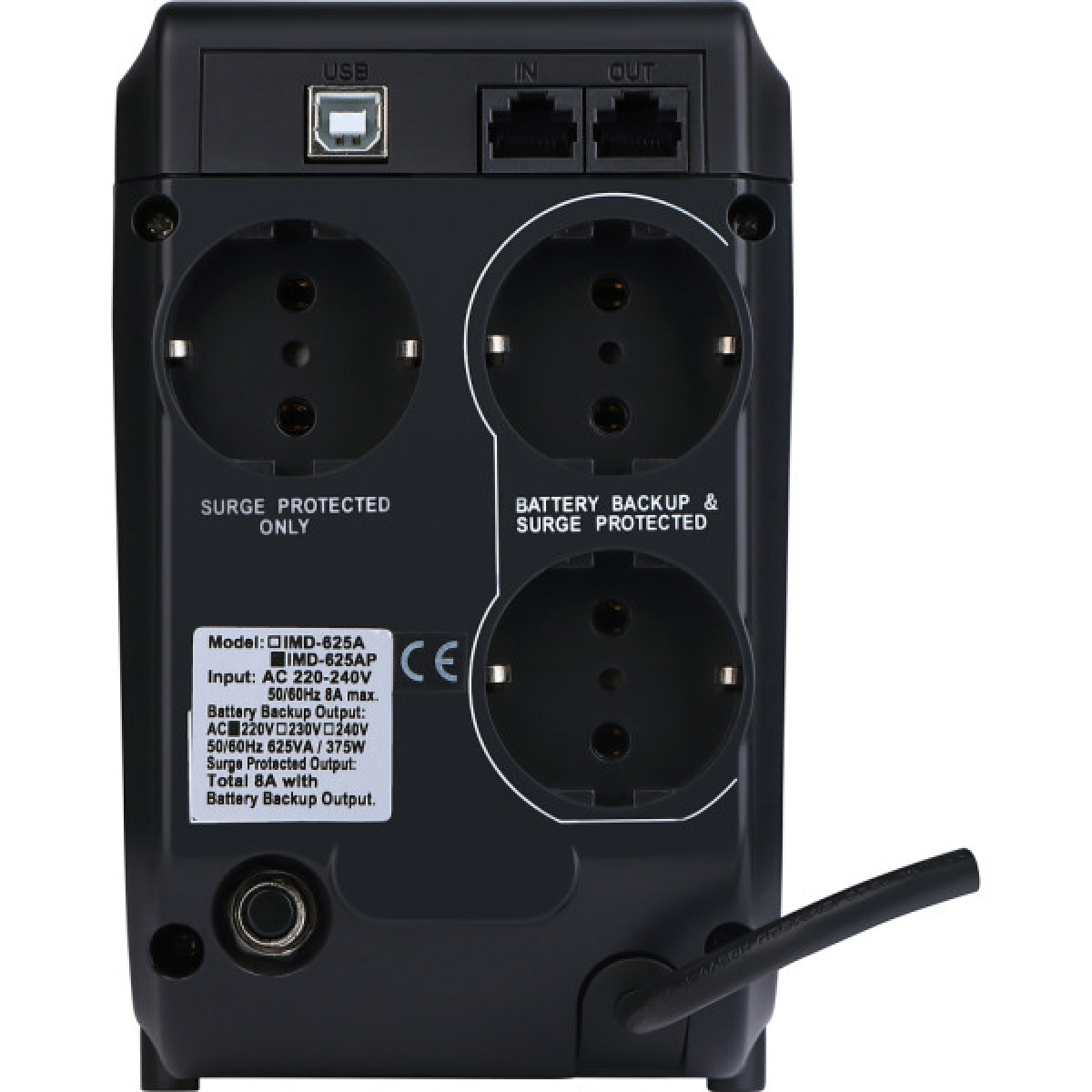 Пристрій безперебійного живлення Powercom IMD-825 AP Schuko - Фото 3
