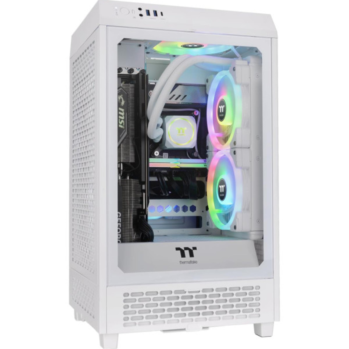 Корпус ThermalTake The Tower 200 Snow (CA-1X9-00S6WN-00) - Фото 1