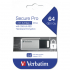 USB флеш накопичувач Verbatim 64GB Secure Pro with 256 AES USB 3.2 (98666) - Фото 3