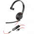 Наушники Poly BlackWire 5210 USB-A HS Mono Black (80R98AA) - Фото 1
