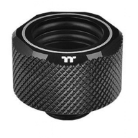 Фитинг для СЖО ThermalTake Pacific C-PRO G1/4 PETG Tube 16mm OD Compression - Black (CL-W214-CU00BL-A)