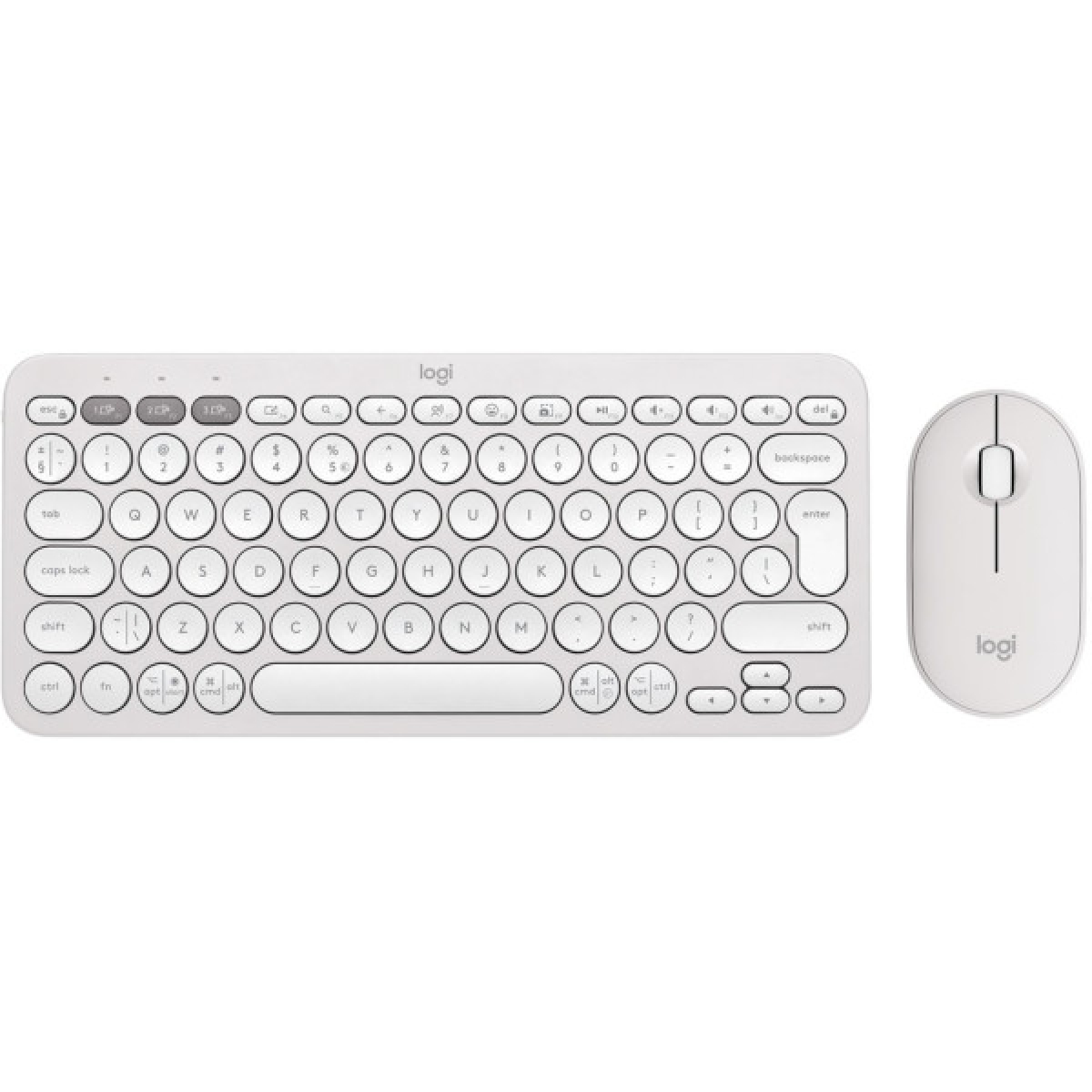 Комплект Logitech Pebble 2 Wireless UA White (920-012240) - Фото 1