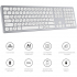 Клавіатура OfficePro SK1550 Wireless White (SK1550W) - Фото 10