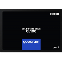 Новий накопичувач 960Gb, Goodram CL100 (Gen.3), SATA3, 2.5", 3D TLC, 520/460 MB/s 