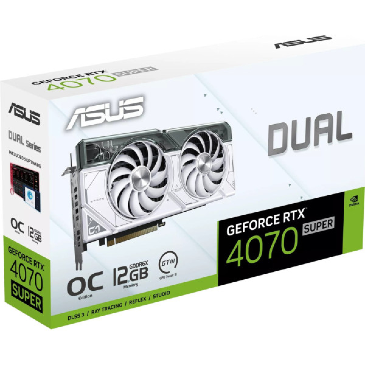 Відеокарта ASUS GeForce RTX4070 SUPER 12Gb DUAL OC WHITE (DUAL-RTX4070S-O12G-WHITE) - Фото 11