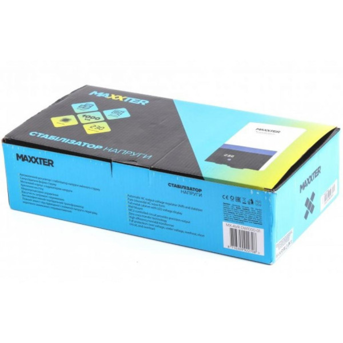 Стабілізатор Maxxter MX-AVR-DW1000-01 - Фото 5
