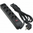 Сетевой фильтр питания Patron 3.0 m3*1mm2 (SP-1053) 5 розеток BLACK (EXT-PN-SP-1053) - Фото 1