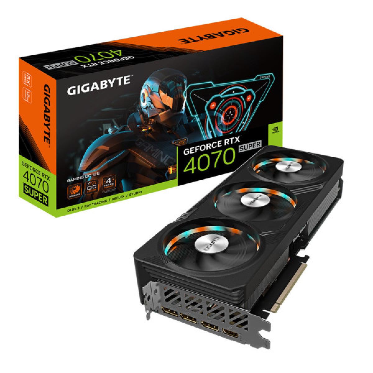 Відеокарта GIGABYTE GeForce RTX4070 SUPER 12Gb GAMING OC (GV-N407SGAMING OC-12GD) - Фото 2