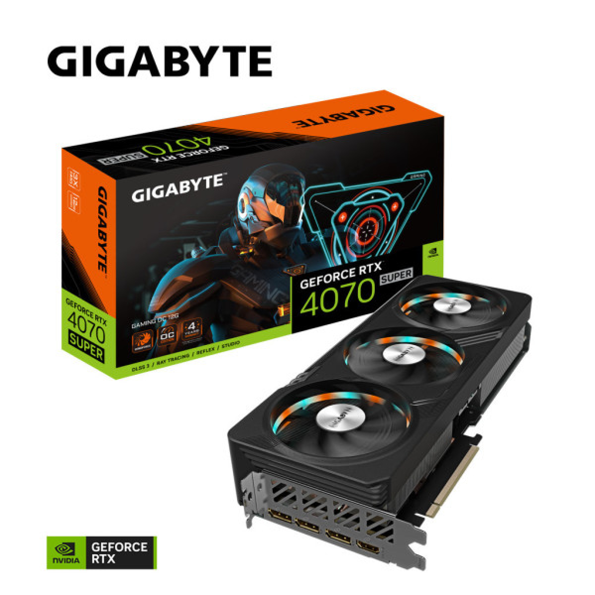 Відеокарта GIGABYTE GeForce RTX4070 SUPER 12Gb GAMING OC (GV-N407SGAMING OC-12GD) - Фото 6