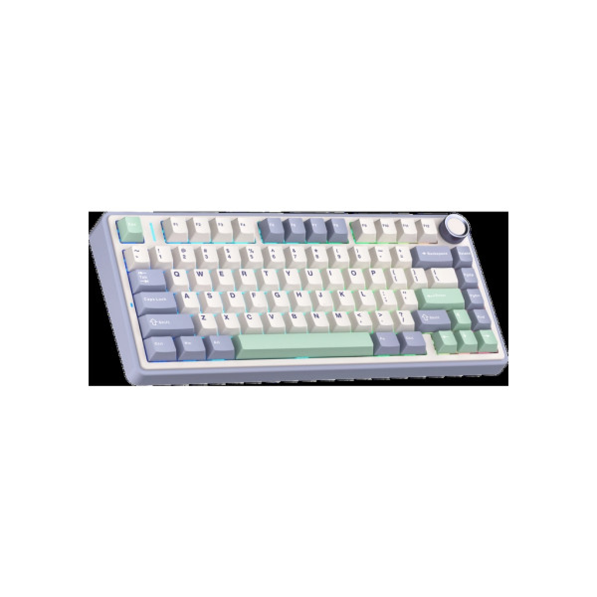 Клавиатура Aula F75 Gasket Greywood V3 switch Hot-Swap PBT Wireless/Bluetooth/USB White (6948391208640) - Фото 2