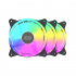 Кулер для корпуса PcCooler F3 T120 ARGB BK 3IN1 - Фото 1