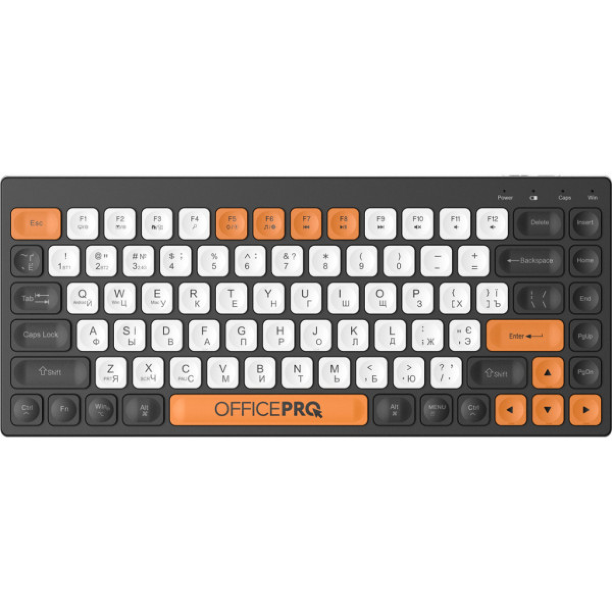 Клавіатура OfficePro SK955B Wireless/Bluetooth Black (SK955B) - Фото 1