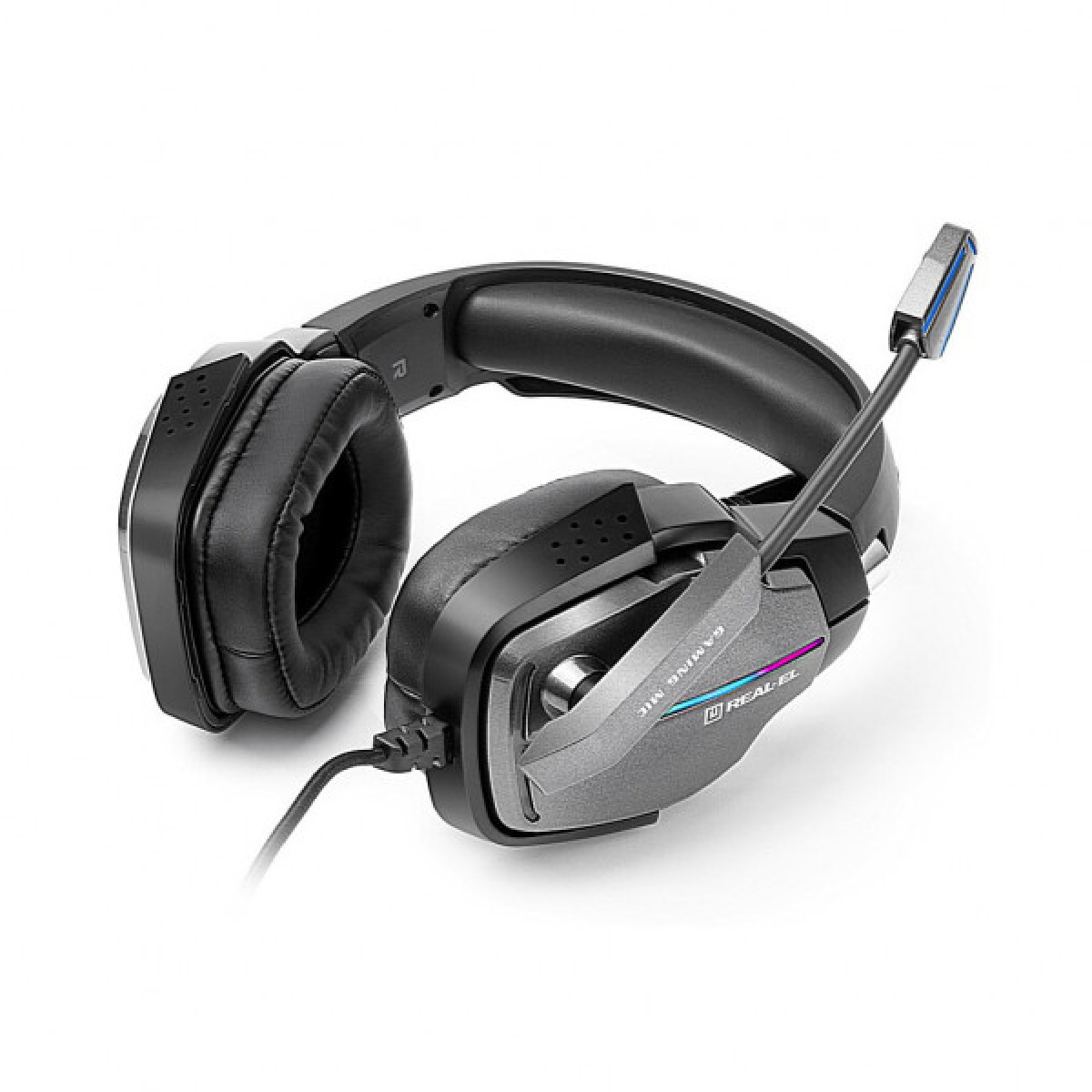 Наушники REAL-EL GDX-7680 Black - Фото 6