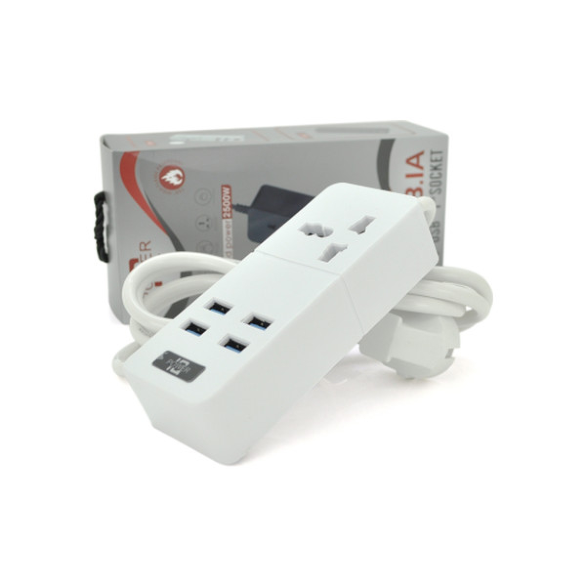 Сетевой фильтр питания Voltronic TВ-Т06, 1роз, 4*USB White (ТВ-Т06-White) - Фото 2