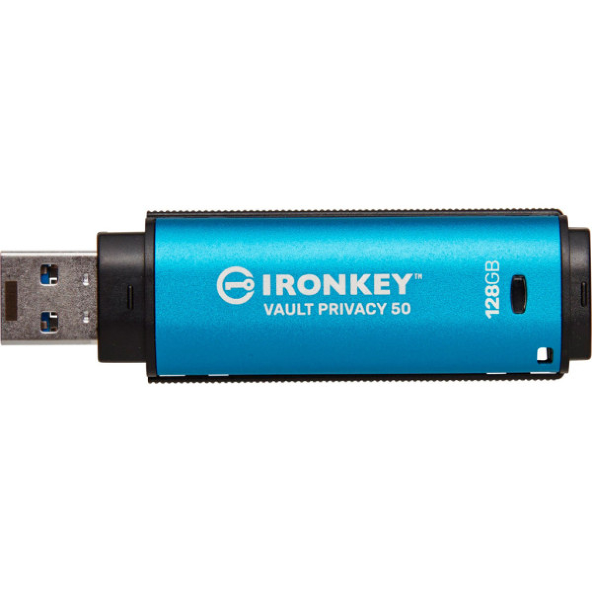 USB флеш накопичувач Kingston 128GB IronKey Vault Privacy 50 Blue USB 3.2 (IKVP50/128GB) - Фото 4