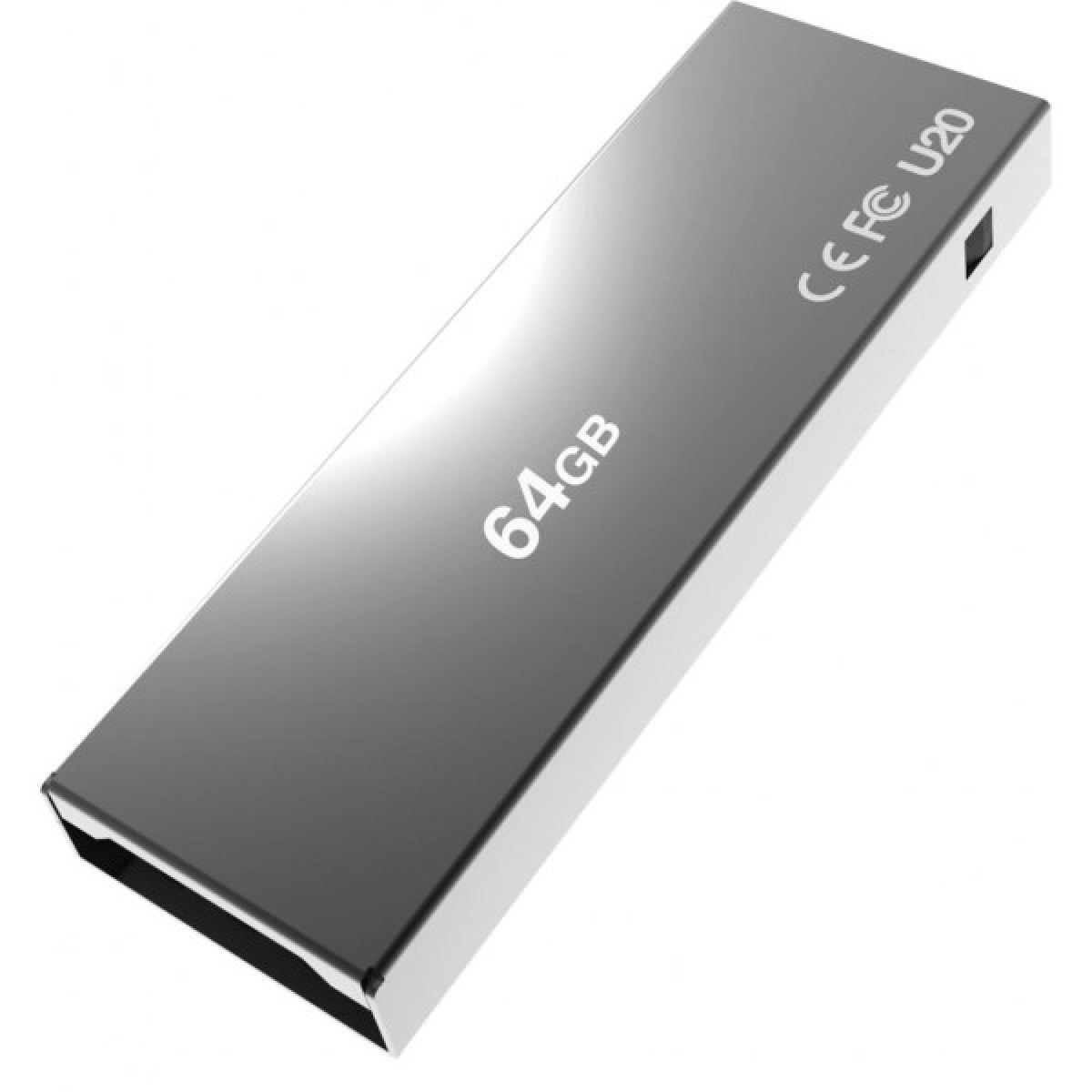 USB флеш накопитель AddLink 64GB U20 Titanium USB 2.0 (ad64GBU20T2) - Фото 2