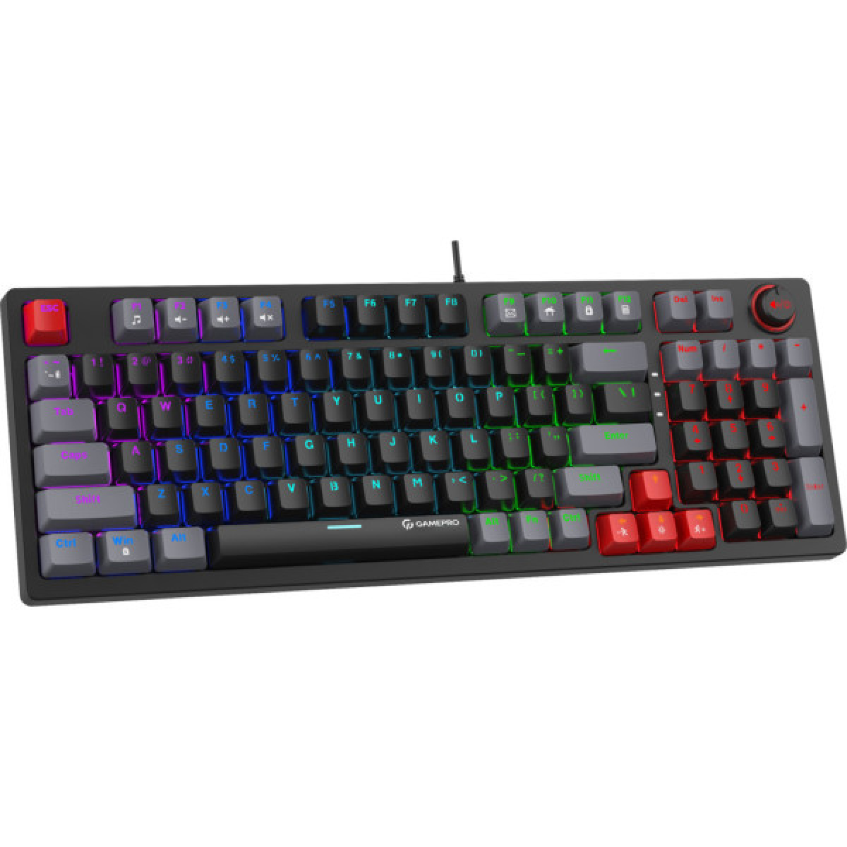 Клавіатура GamePro MK120B LED Blue Switches USB Black (MK120B) - Фото 2