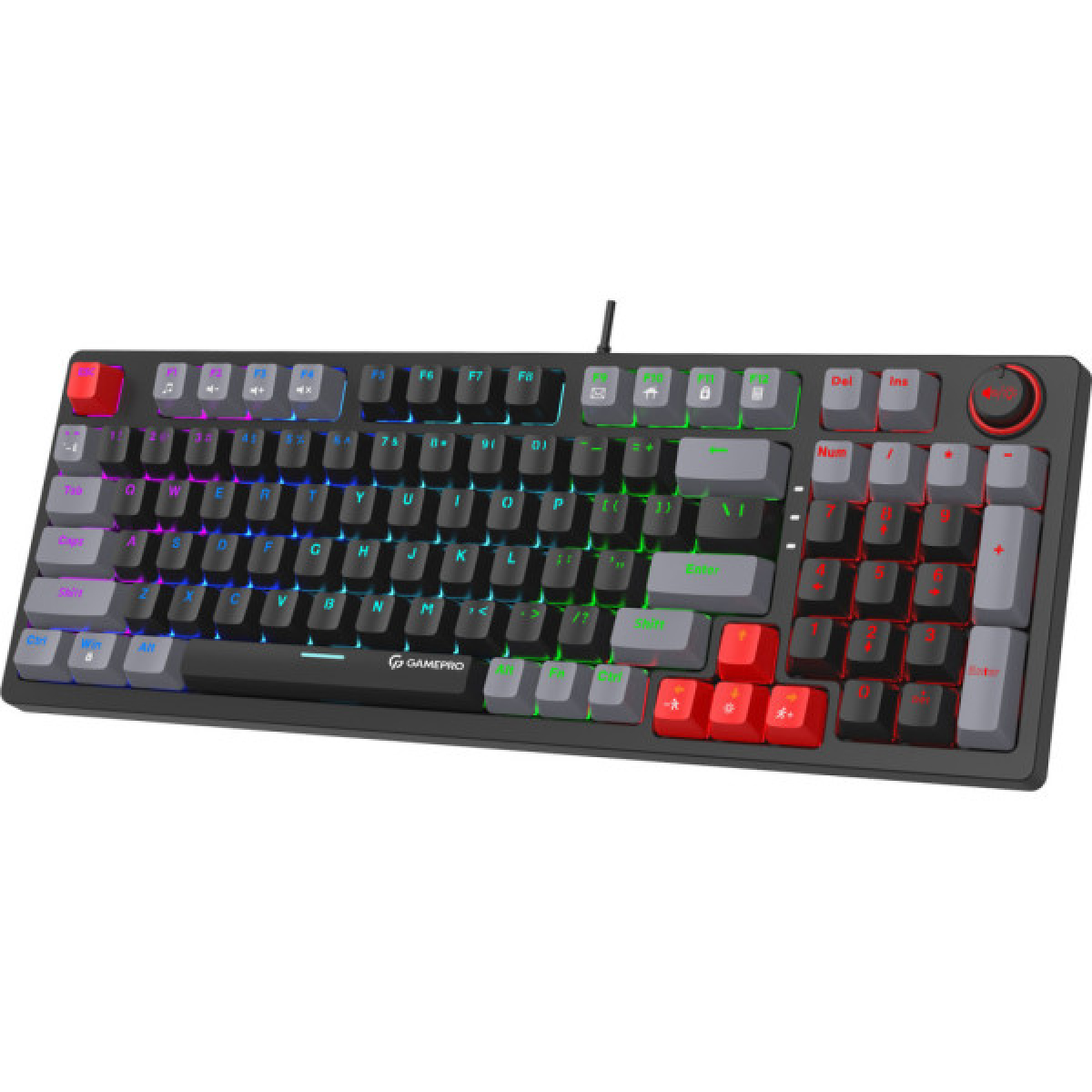 Клавіатура GamePro MK120B LED Blue Switches USB Black (MK120B) - Фото 3