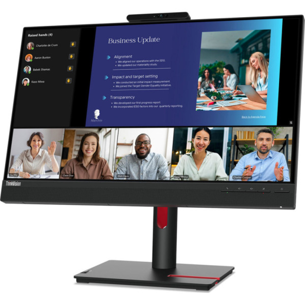 Монітор Lenovo T24v-30 (63D8MAT3UA) - Фото 3
