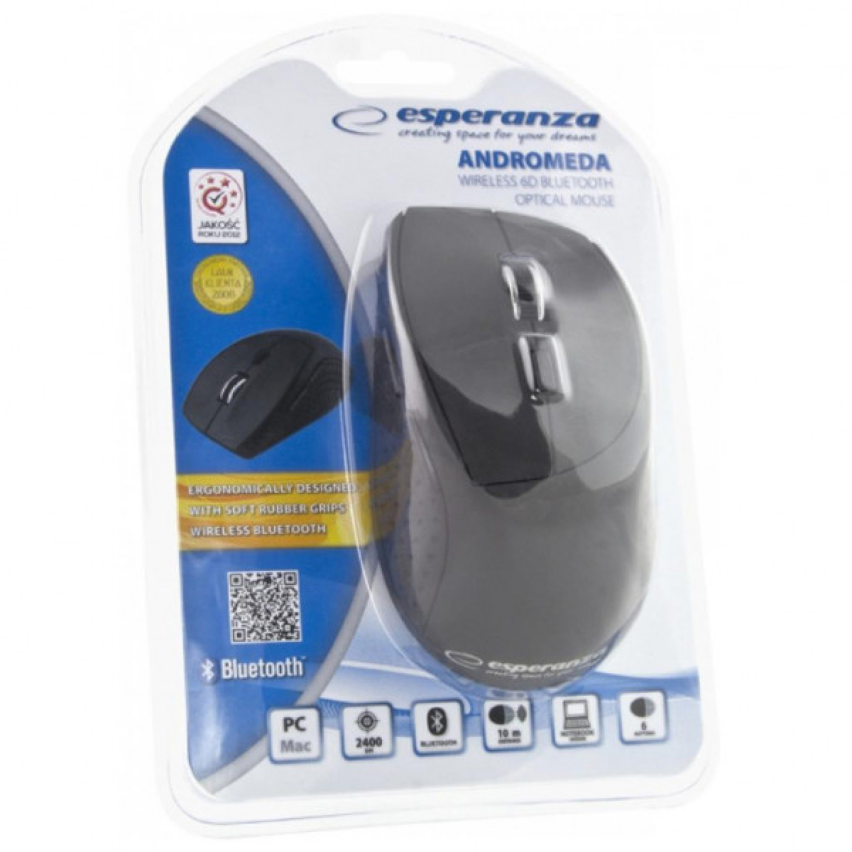 Мишка Esperanza Andromeda Bluetooth Black (EM123K) - Фото 5
