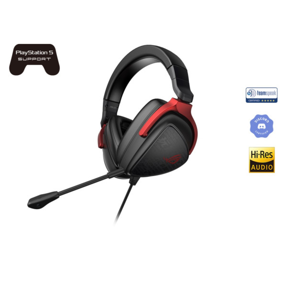 Навушники ASUS ROG Delta S Core 3,5мм Black/Red (90YH03JC-B1UA00) - Фото 2