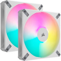Кулер для корпуса Corsair AF140 RGB Elite White Dual Pack (CO-9050160-WW)