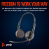 Навушники Poly BlackWire C3225 USB-A HS Stereo Black (80S11AA) - Фото 2
