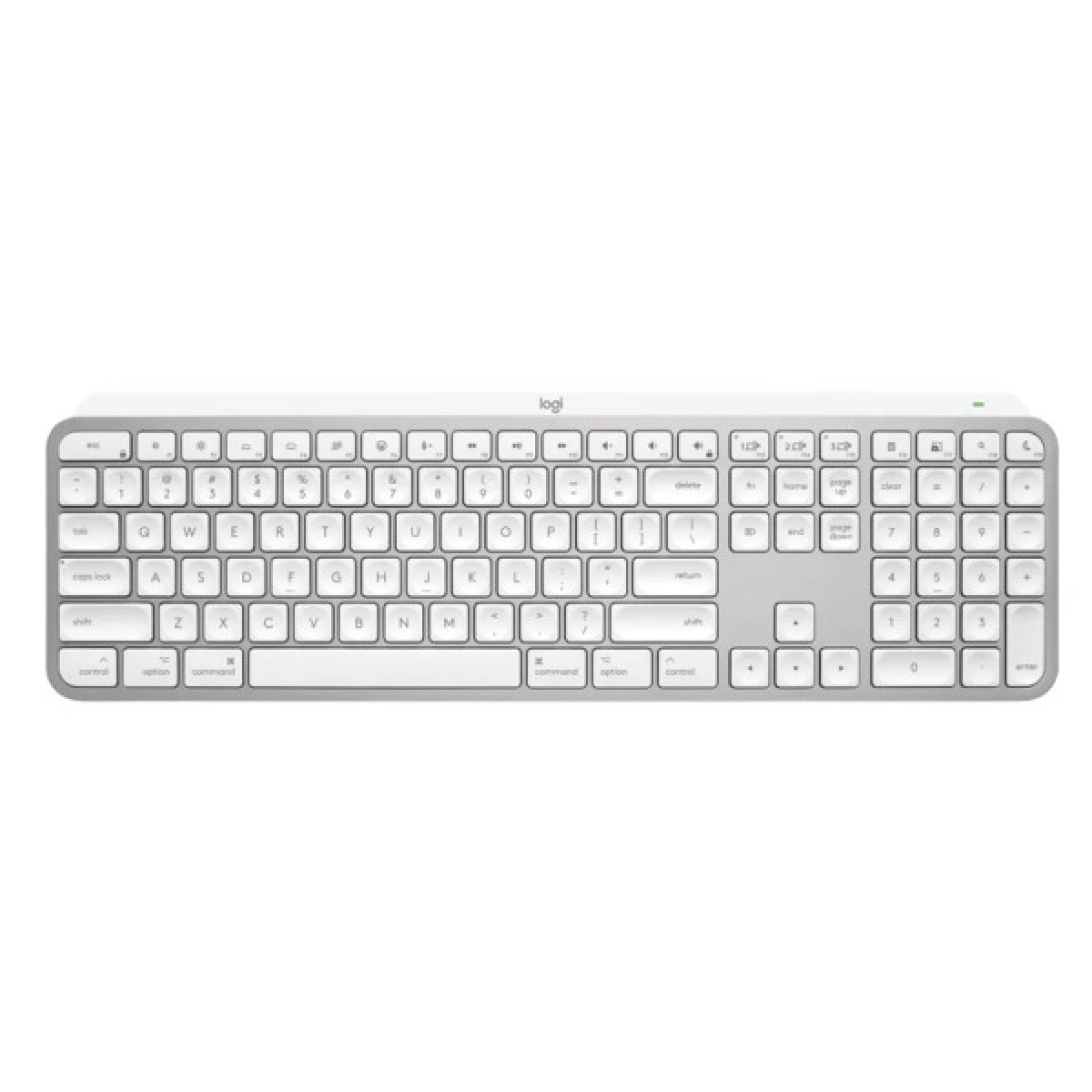 Клавиатура Logitech MX Keys S для MAC Bluetooth/Wireless UA Pale Grey (920-011638) - Фото 1