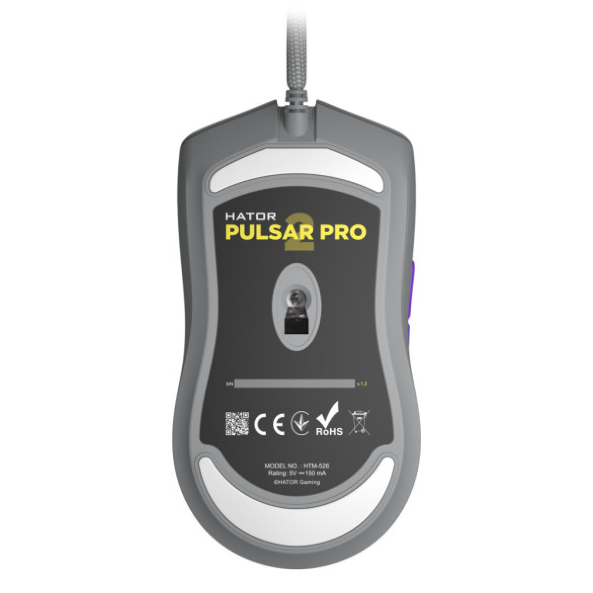 Мишка Hator Pulsar 2 Pro USB Titanium (HTM-526) - Фото 5