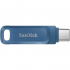 USB флеш накопичувач SanDisk 64GB Dual Drive Go Navy Blue USB 3.1 + Type-C (SDDDC3-064G-G46NB) - Фото 1