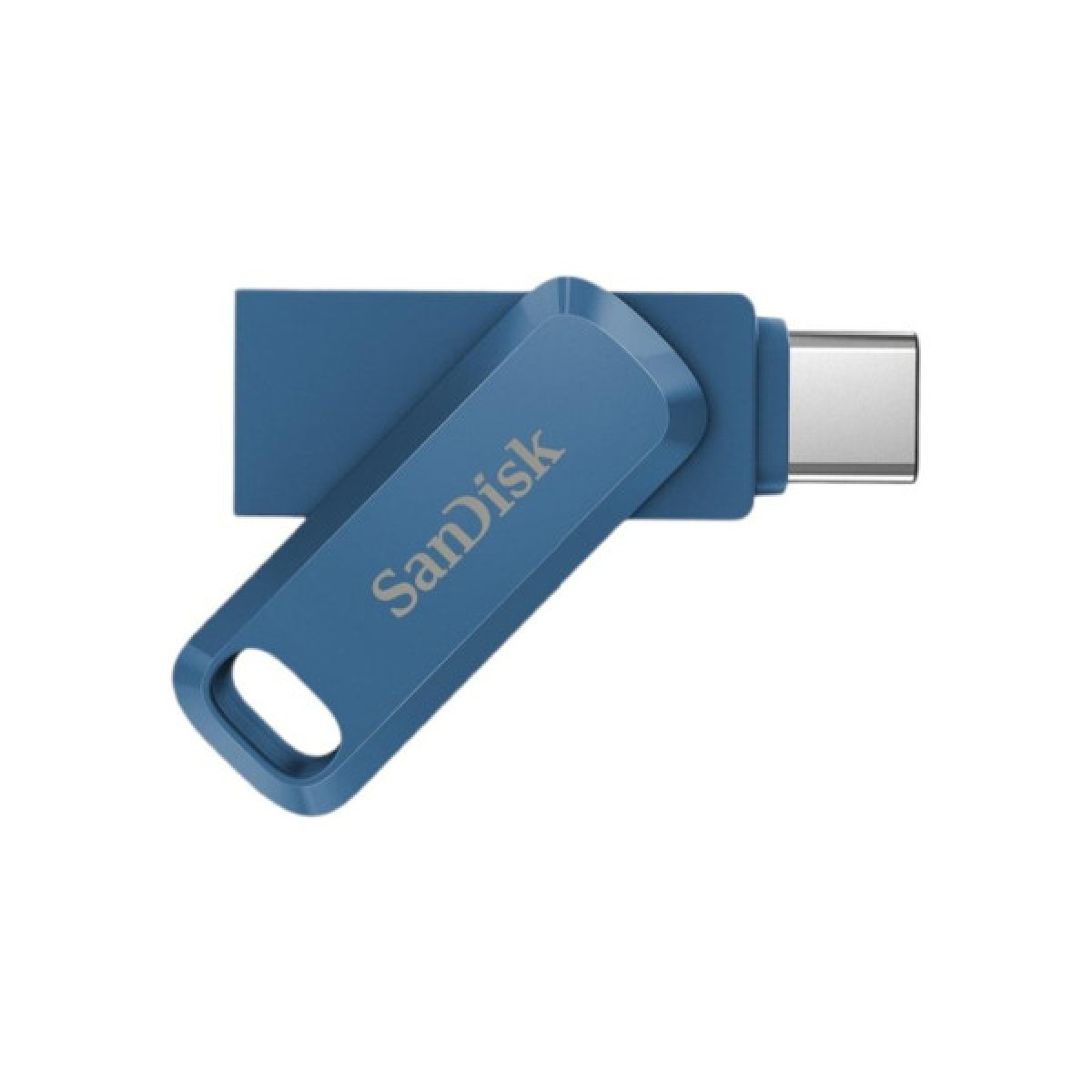 USB флеш накопичувач SanDisk 64GB Dual Drive Go Navy Blue USB 3.1 + Type-C (SDDDC3-064G-G46NB) - Фото 4