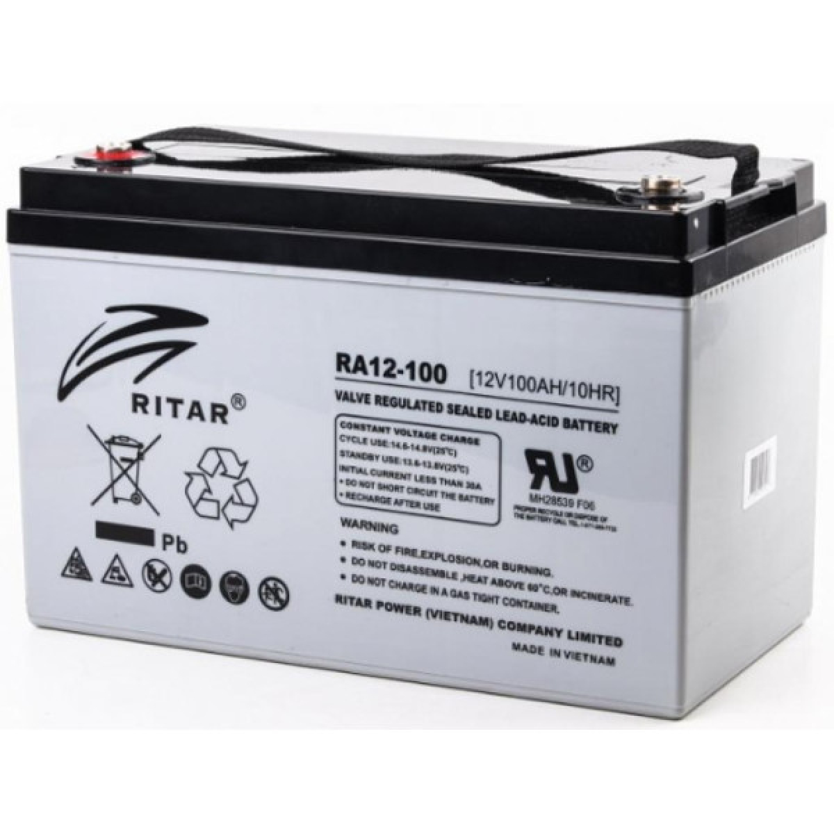 Батарея к ИБП Ritar AGM RA12-100, 12V-100Ah (RA12-100) - Фото 1
