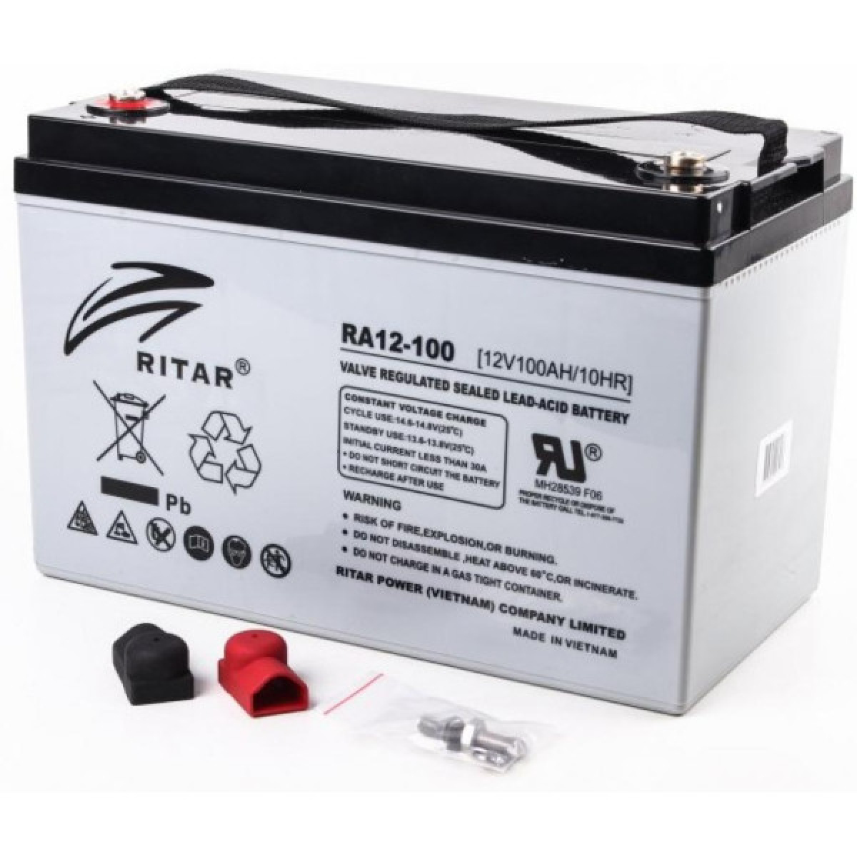 Батарея к ИБП Ritar AGM RA12-100, 12V-100Ah (RA12-100) - Фото 2