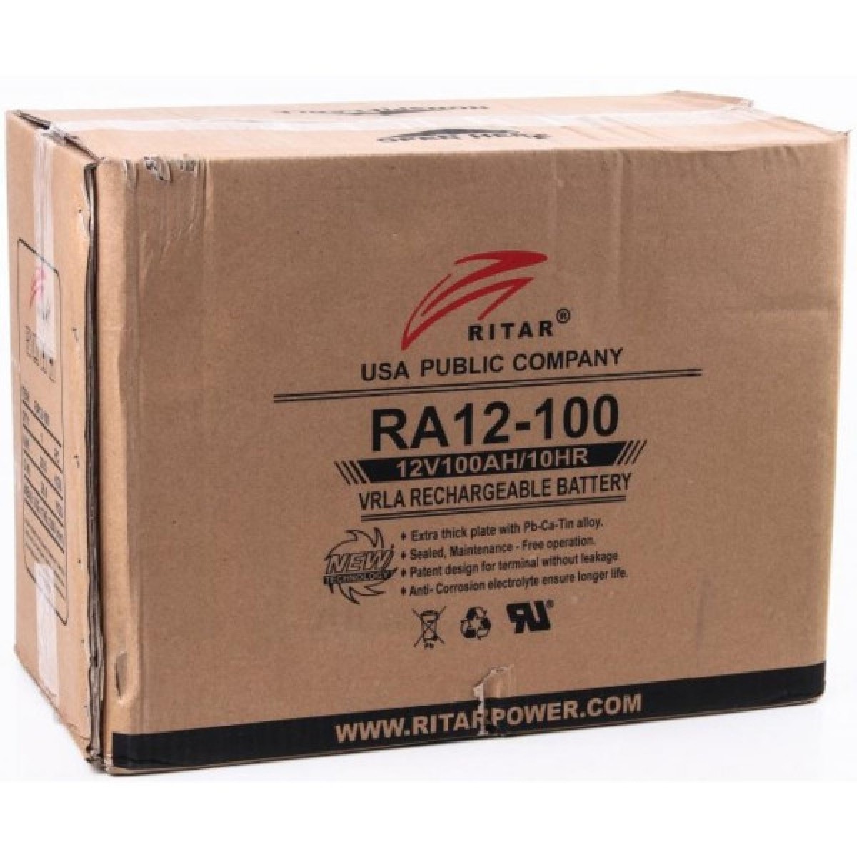 Батарея к ИБП Ritar AGM RA12-100, 12V-100Ah (RA12-100) - Фото 3