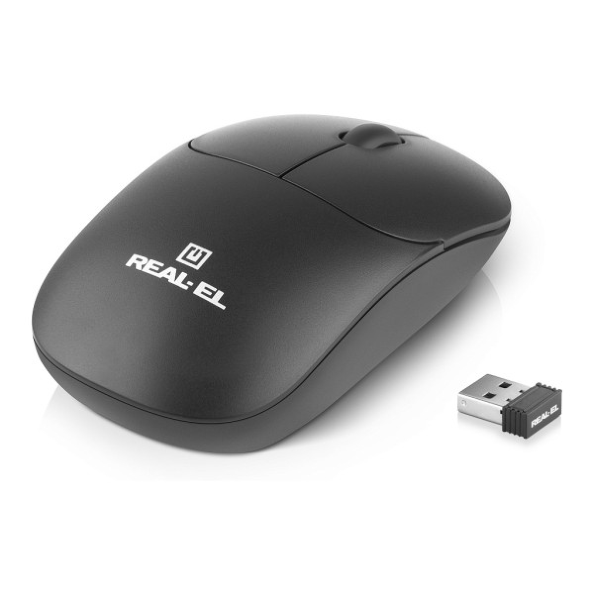 Мышка REAL-EL RM-313W Wireless Black (EL123200042) - Фото 2
