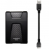 Зовнішній жорсткий диск 2.5" 1TB ADATA (AHD650-1TU31-CBK) - Фото 6