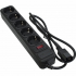 Сетевой фильтр питания Patron 1 m3*1mm2 (SP-1053U) 5 розеток BLACK (EXT-PN-SP-1053U) - Фото 1
