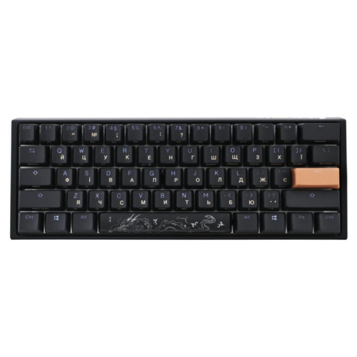 Клавіатура Ducky One 3 Mini Cherry MX Speed Silver RGB UA USB Black (DKON2161ST-PUAPXCLAWSC1) - Фото 2