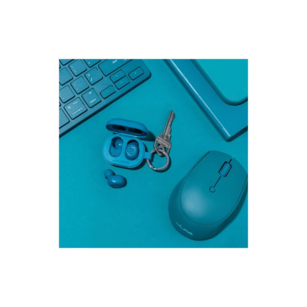 Наушники Jlab JBuds Mini Aqua Teal (IEUEBJBMINIRAQUA124) - Фото 9