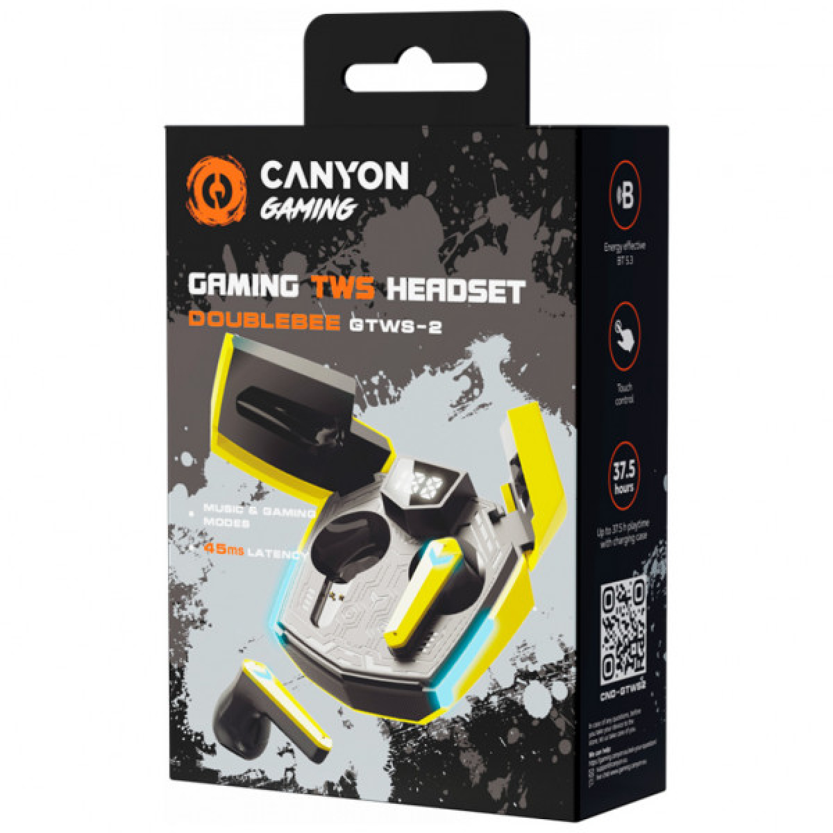 Навушники Canyon GTWS-2 Gaming Yellow (CND-GTWS2Y) - Фото 6