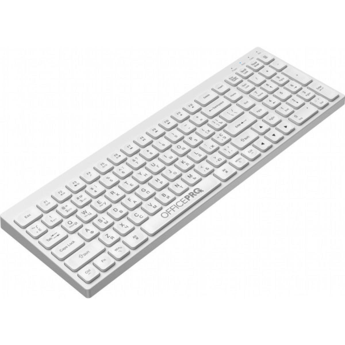Клавіатура OfficePro SK985W Wireless/Bluetooth White (SK985W) - Фото 3