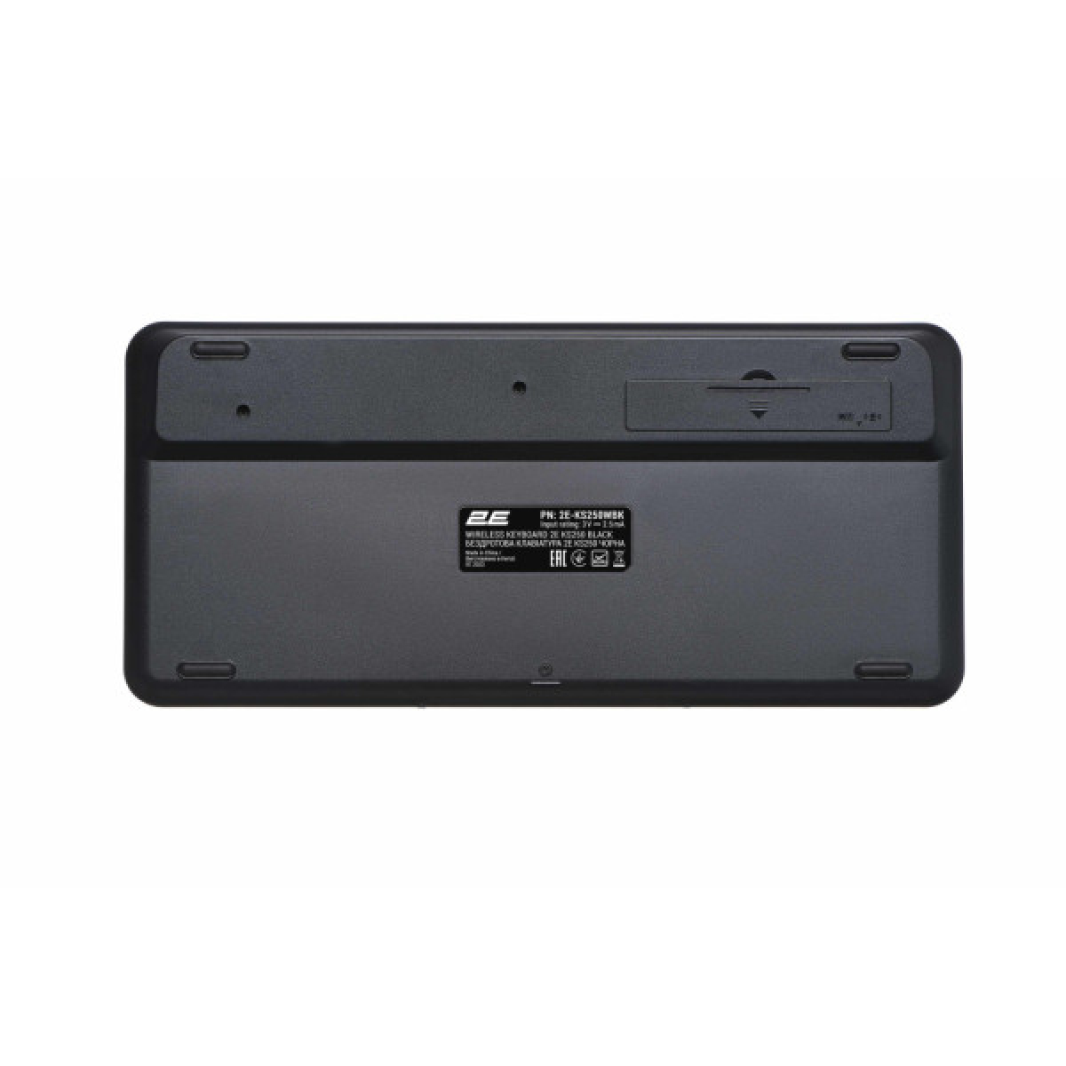 Клавіатура 2E KS250 Wireless USB/Bluetooth UA Black (2E-KS250WBK_UA) - Фото 2
