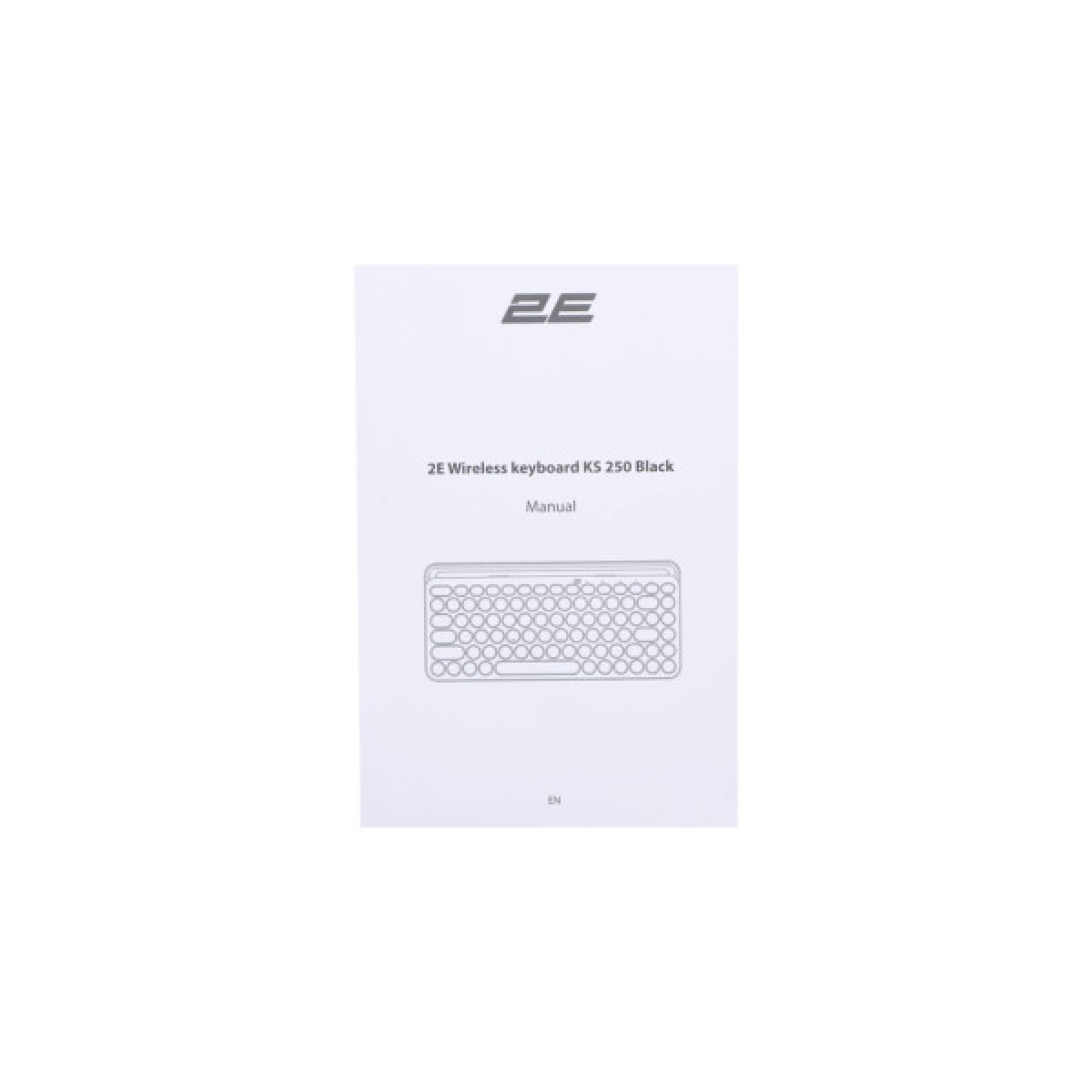 Клавіатура 2E KS250 Wireless USB/Bluetooth UA Black (2E-KS250WBK_UA) - Фото 4